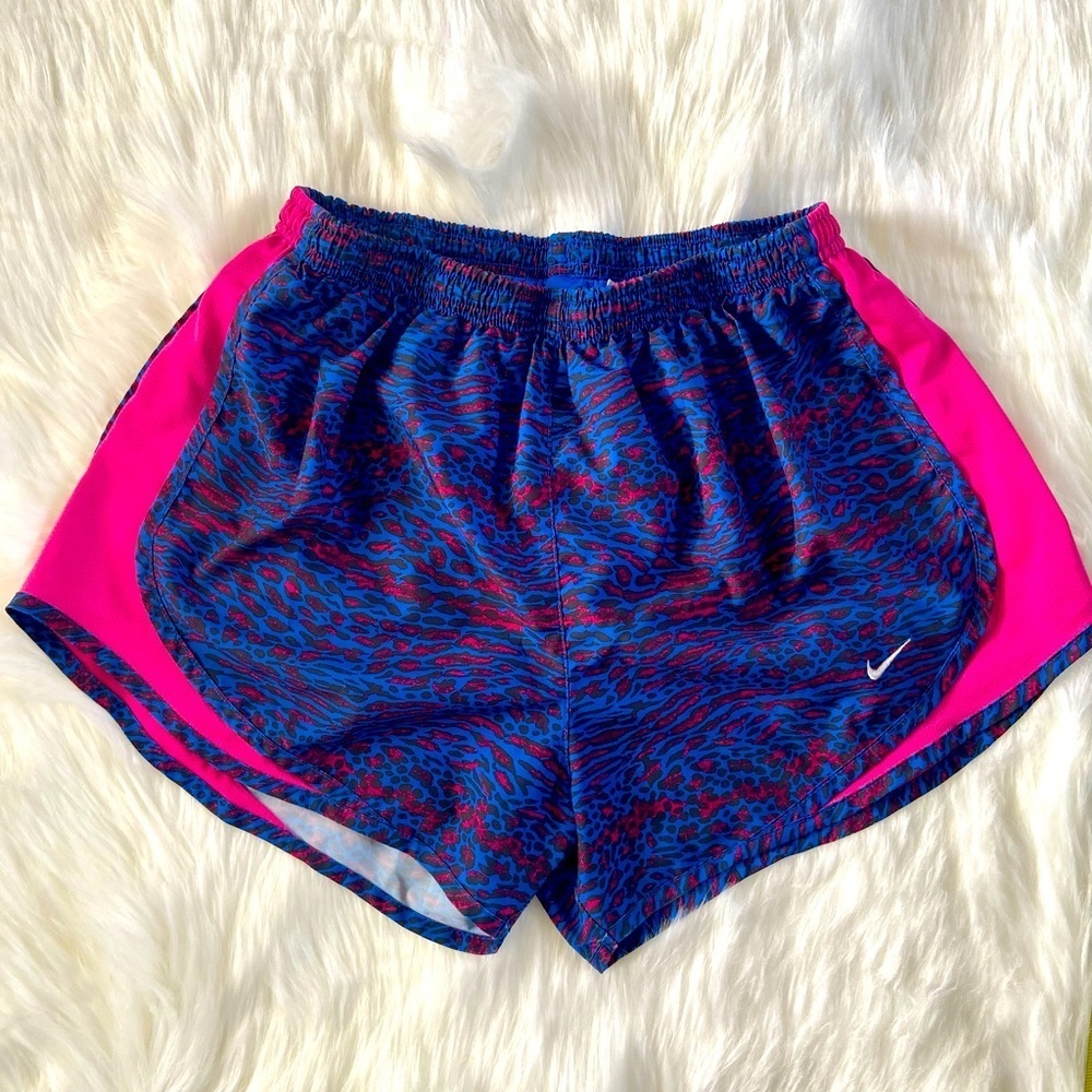 Nike Blue and Pink Athletic Shorts